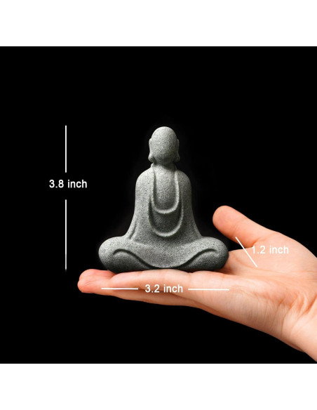 Estatua de Buda Sin Rostro Daisylily - Decoración Zen 9.19x10.19cm