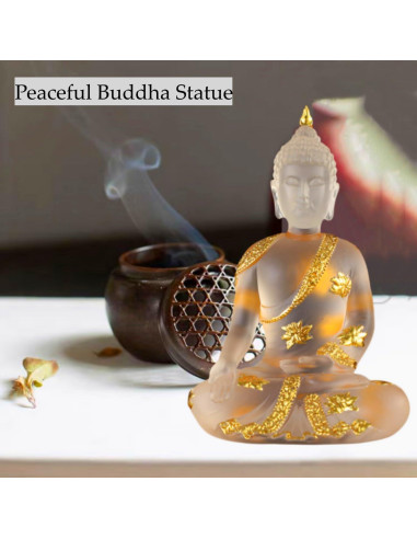 Estatua de Buda Tailandés de Resina 17 cm para Decoración