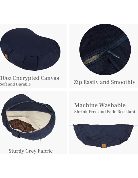 Cojín de Meditación FelizMax Zafu 43cm Algodón Orgánico