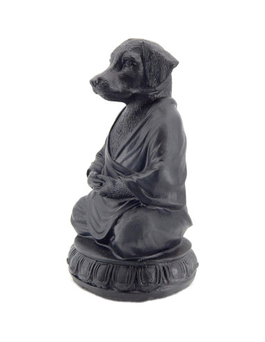 Estatua de Perro Meditador Bellaa 15.75 cm Zen Buda