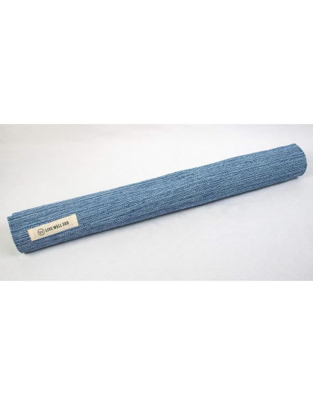 Alfombrilla de Yoga Orgánica Live Well 360 - 198x68.6cm Azul