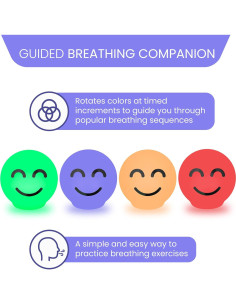 ZenGlow Bola de Ejercicio de Respiración Guiada - Meditación Visual 2