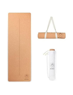 Alfombrilla de Yoga Ecológica Ecoga 5mm Antideslizante con Correa