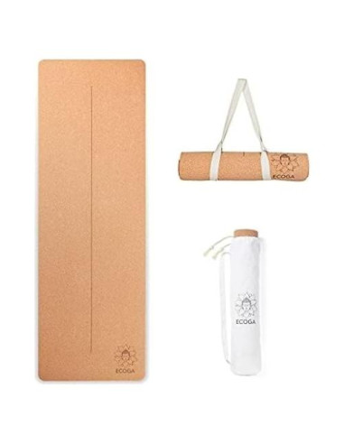 Alfombrilla de Yoga Ecológica Ecoga 5mm Antideslizante con Correa