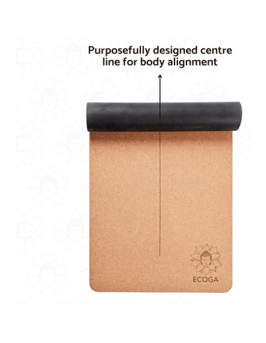 Alfombrilla de Yoga Ecológica Ecoga 5mm Antideslizante con Correa