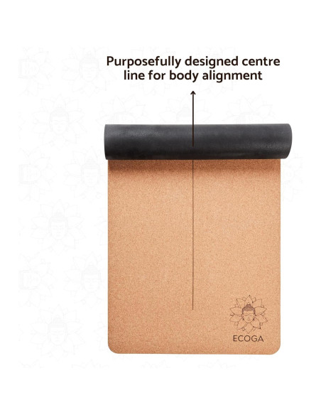 Alfombrilla de Yoga Ecológica Ecoga 5mm Antideslizante con Correa