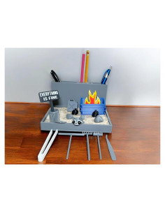 Jardín Zen de Incendio de Basura Yippeemaker - Organizador de Escritorio