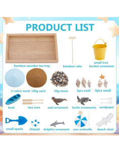 Kit Jardín Zen Mini Playa Webeedy - Decoración Relajante 2