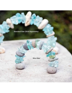 Escultura Mini Arco de Rocas y Vidrio Garden Age 14 cm 2