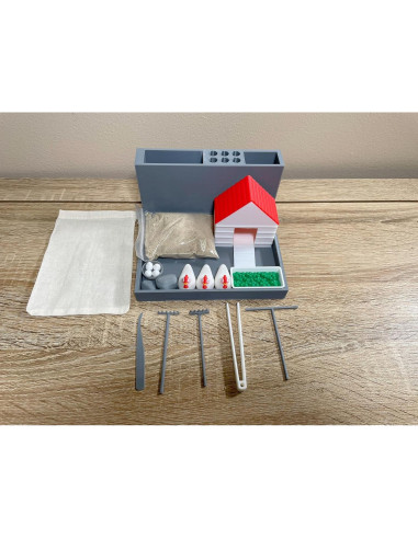 Organizador de Escritorio Zen Yippeemaker Granja de Pollos DIY