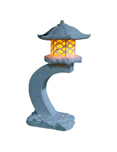 Lámpara Solar de Jardín TIAAN 61 cm Estilo Japonés LED