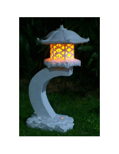 Lámpara Solar de Jardín TIAAN 61 cm Estilo Japonés LED 2