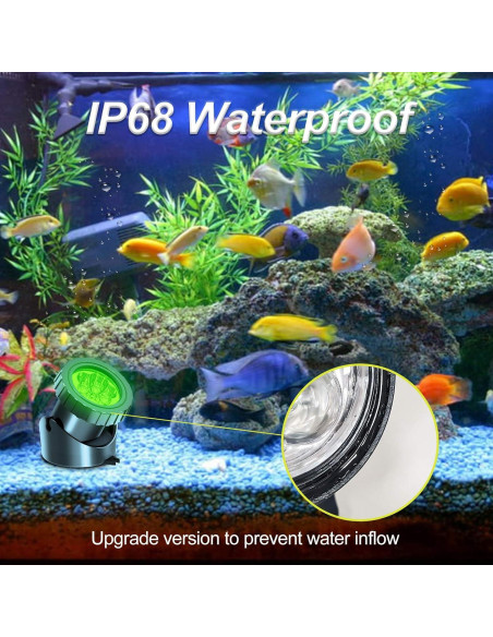 Luces de estanque solares T-SUN 3 en 1 RGB subacuáticas LED