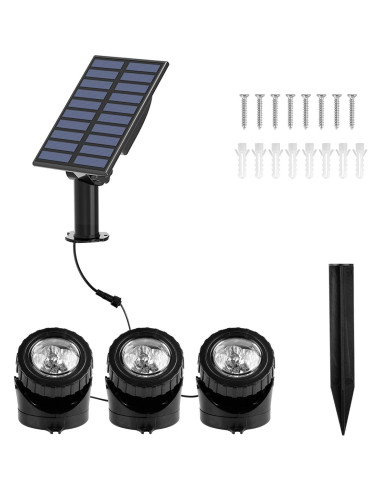 Luces de estanque solares T-SUN 3 en 1 RGB subacuáticas LED