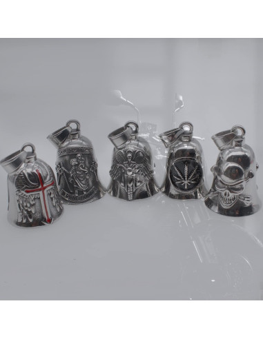 Campana de Motocicleta Acero Inoxidable con Soporte y Regalo