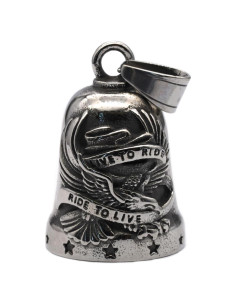 Campana de Motocicleta MOYOZZ Plata 3.81cm con Soporte