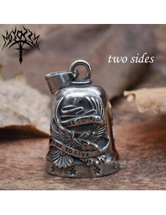 Campana de Motocicleta MOYOZZ Plata 3.81cm con Soporte 2