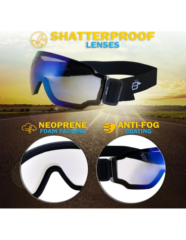 Gafas de Seguridad Acolchadas Arch Sports Birdz UV400 Unisex