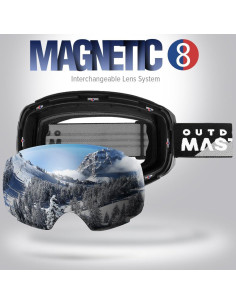 Gafas de Esquí OutdoorMaster PRO Sin Marco UV400 Lente Intercambiable 2
