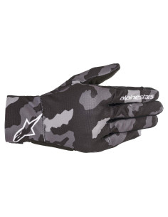 Guante de Motocicleta Alpinestars Reef Mediano Negro Gris Camo