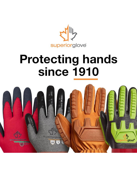 Guantes de trabajo de cuero Superior Glove Endura - Aislados - X-Large