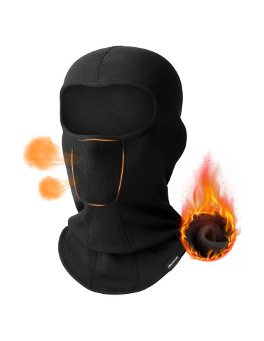 Balaclava de Esquí GXCROR Negra Térmica y Transpirable