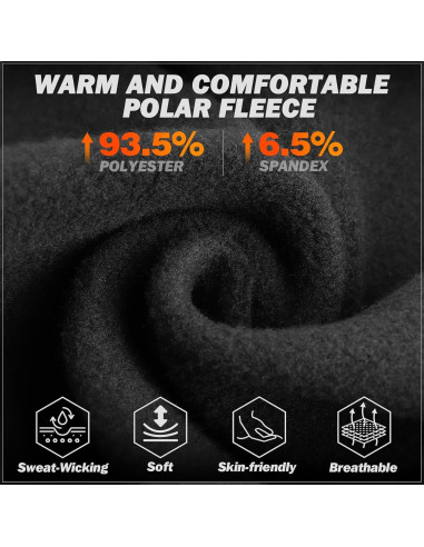 Balaclava de Esquí GXCROR Negra Térmica y Transpirable