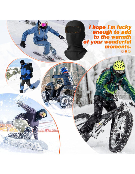 Balaclava de Esquí GXCROR Negra Térmica y Transpirable