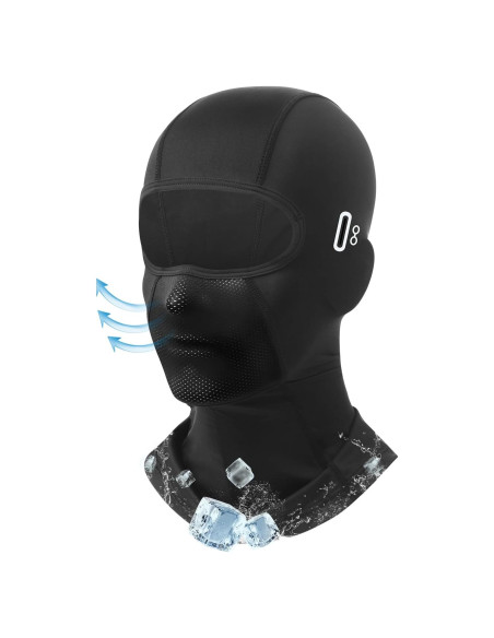 Balaclava Refrescante UV para Motocicleta y Esquí - Negra