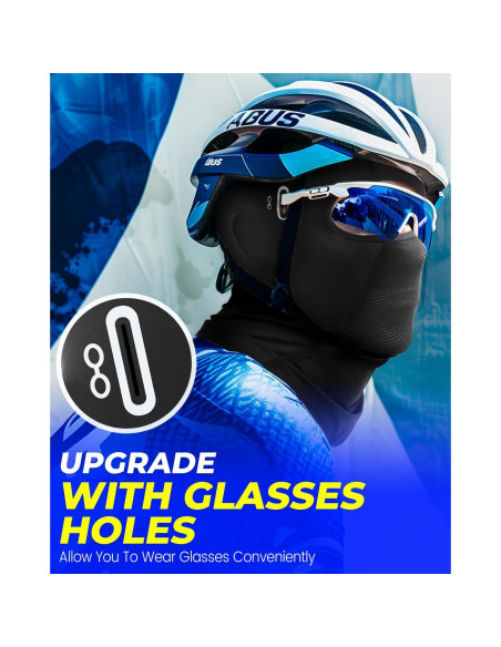 Balaclava Refrescante UV para Motocicleta y Esquí - Negra