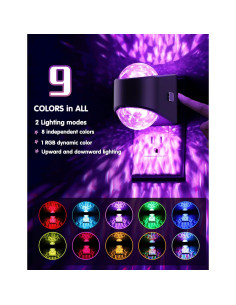 Proyector de Luz Nocturna LED GK Lighting para Niños 9 Colores 2