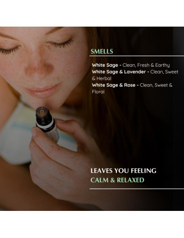 Aceites Esenciales Aromafume 3 x 10ml - Salvia Blanca y Lavanda