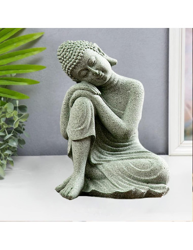 Estatua de Buda Mini Fazhongfa 12.2 cm Hecha a Mano Decoración Zen