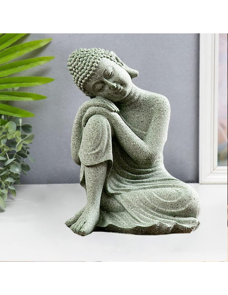 Estatua de Buda Mini Fazhongfa 12.2 cm Hecha a Mano Decoración Zen