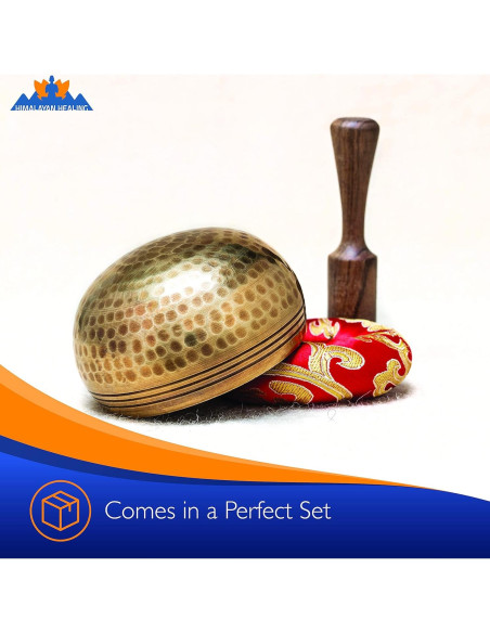 Cuenco Cantor Tibetano 7.62 cm Himalayan Healing - Oro Cuenco Cantor Tibetano 7.62 cm Himalayan Healing - Oro