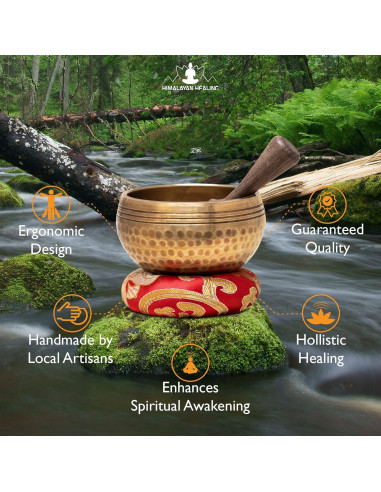 Cuenco Cantor Tibetano 7.62 cm Himalayan Healing - Oro