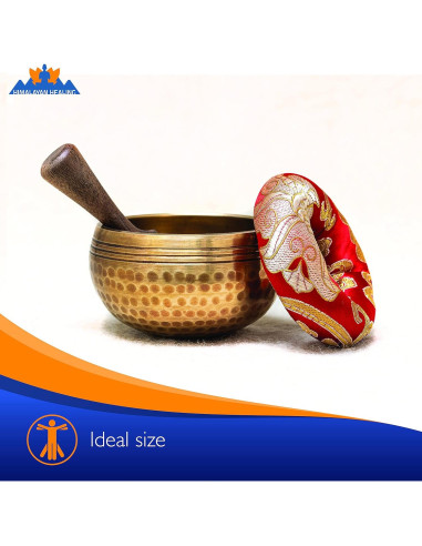 Cuenco Cantor Tibetano 7.62 cm Himalayan Healing - Oro