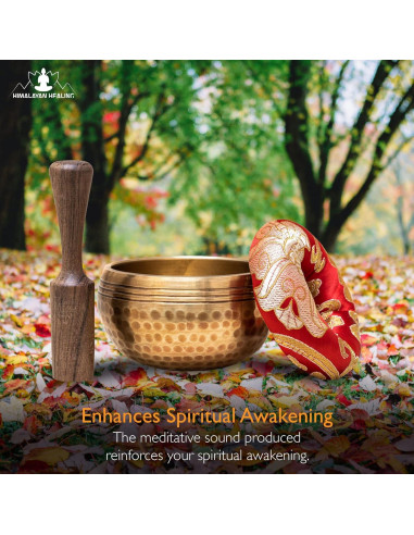 Cuenco Cantor Tibetano 7.62 cm Himalayan Healing - Oro