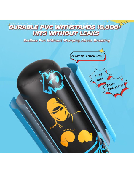 Bolsa de Boxeo Inflable ODOSOLA 170 cm para Niños 3-12 Años