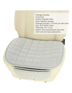 Funda de Asiento de Coche Suninbox Gris Transpirable y Antideslizante 2