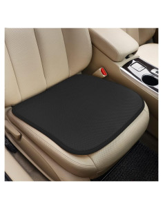 Cojín de Asiento de Coche TISHIJIE 3D Transpirable Negro