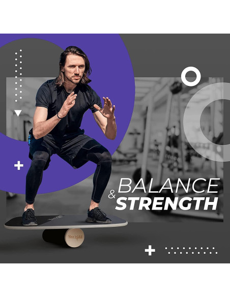 Tabla de Equilibrio Yes4All 75x28.5cm para Surf y Fitness