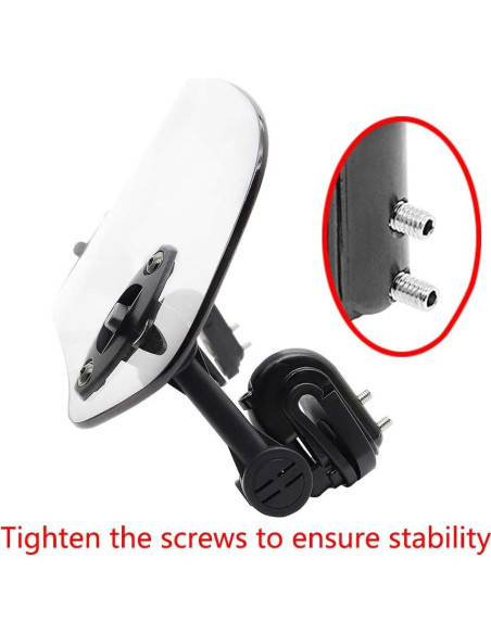 Extensión de Parabrisas Ajustable Motoparty para Motocicleta - Universal Clip-on