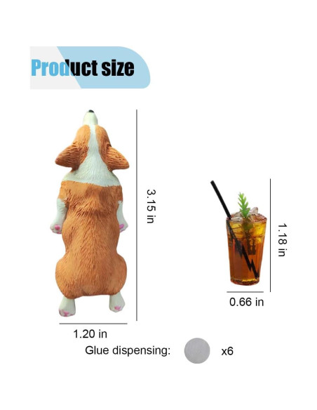 Adorno de Espejo Retrovisor Coche Corgi Durmiendo BDZMC