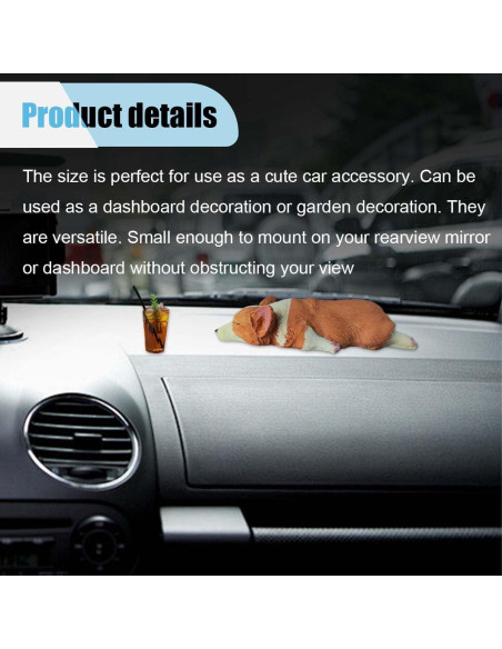 Adorno de Espejo Retrovisor Coche Corgi Durmiendo BDZMC