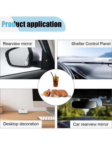 Adorno de Espejo Retrovisor Coche Corgi Durmiendo BDZMC