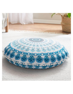 Cojín de Meditación Codi 81 cm Redondo Aqua Espuma de Memoria