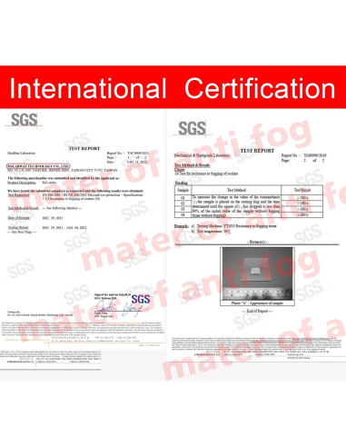 Película Anti-Niebla para Casco de Motocicleta XII Azul Polarizado