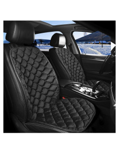 Cojín de Asiento ESMING para Coche Negro 53x48 cm