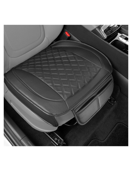 Cojín de Asiento Delantero Motor Trend Negro Acolchado Universal